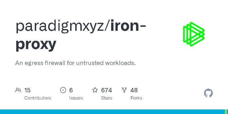 GitHub - paradigmxyz/iron-proxy: An egress firewall for untrusted workloads.