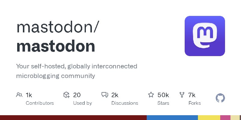 GitHub - mastodon/mastodon: Your self-hosted, globally interconnected microblogging community