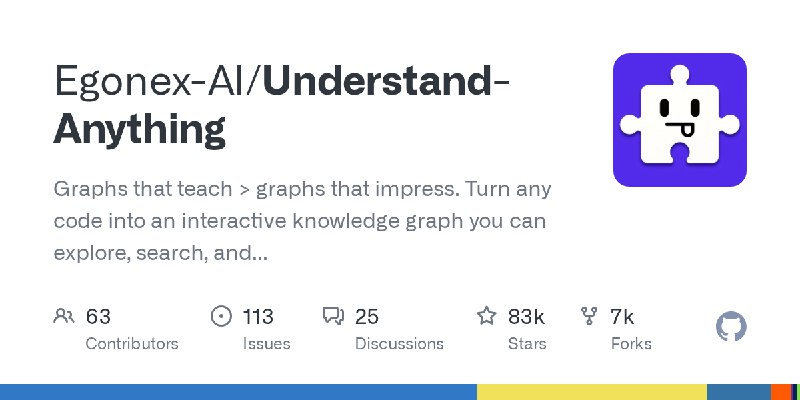 GitHub - Egonex-AI/Understand-Anything: Graphs that teach > graphs that impress. Turn any code into an interactive knowledge graph…