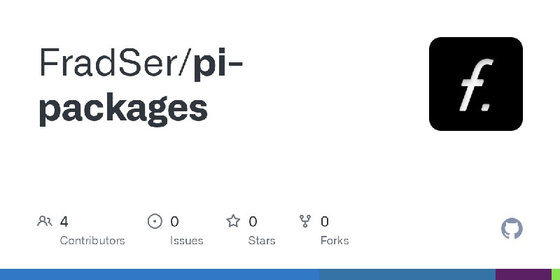 GitHub - FradSer/pi-packages