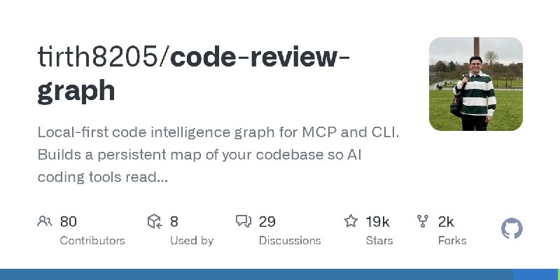 GitHub - tirth8205/code-review-graph: Local-first code intelligence graph for MCP and CLI. Builds a persistent map of your codebase…