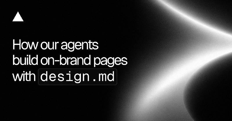 How our agents build on-brand pages with design.md