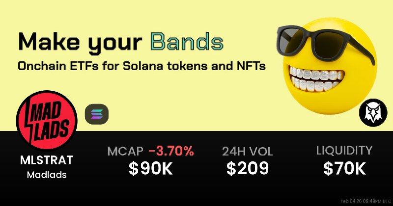 MLSTRAT $0.0₄9424 - Madlads / SOL on Solana / Meteora - DEX Screener