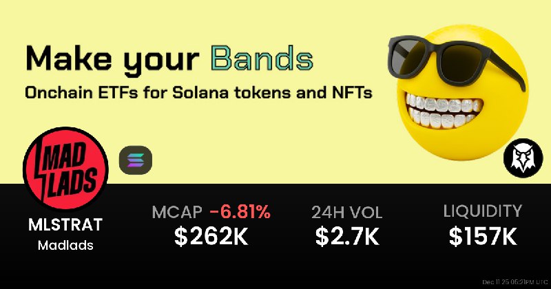 MLSTRAT $0.0002740 - Madlads / SOL on Solana / Meteora - DEX Screener