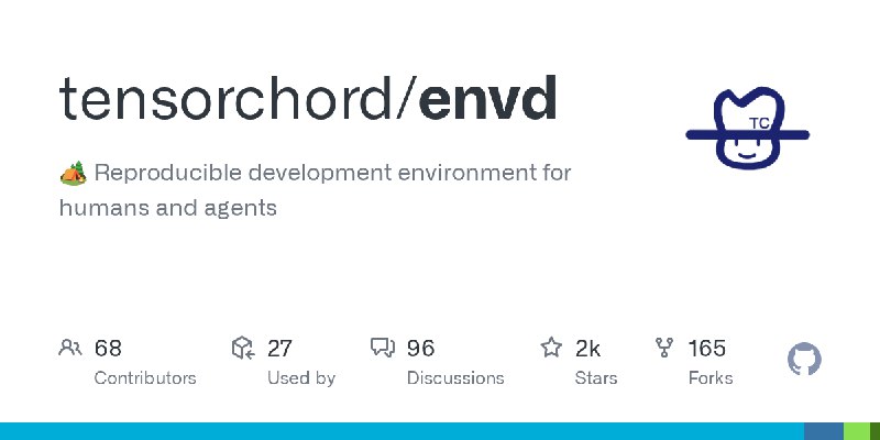 GitHub - tensorchord/envd: 🏕️ Reproducible development environment for humans and agents