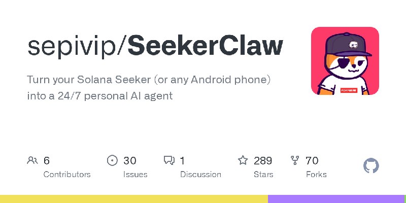 GitHub - sepivip/SeekerClaw: Turn your Solana Seeker (or any Android phone) into a 24/7 personal AI agent