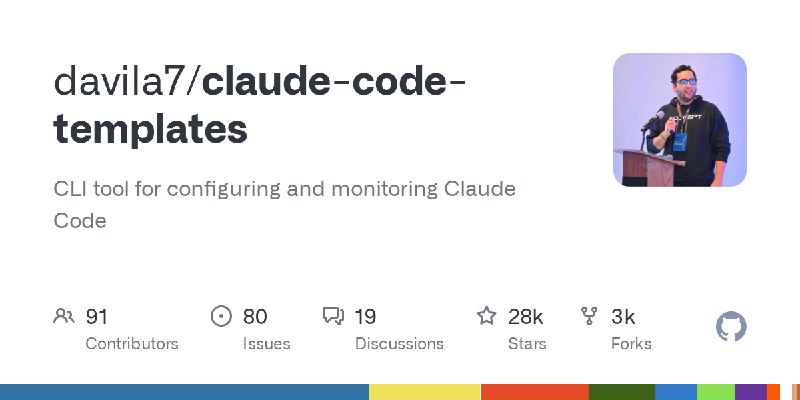 GitHub - davila7/claude-code-templates: CLI tool for configuring and monitoring Claude Code