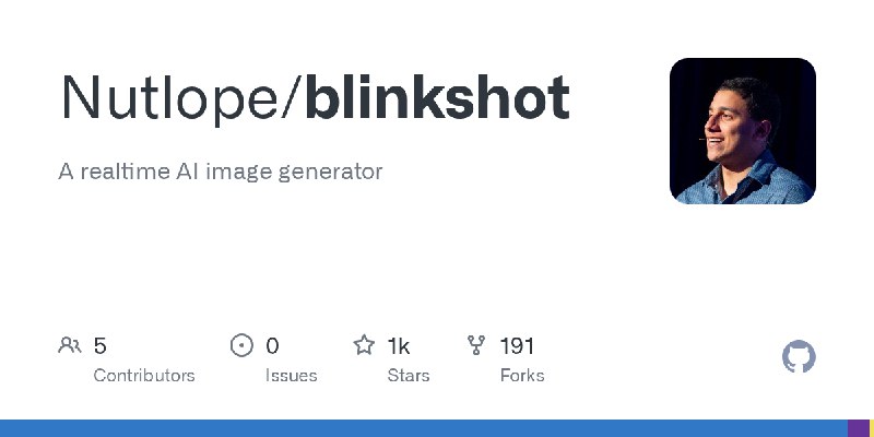 GitHub - Nutlope/blinkshot: A realtime AI image generator