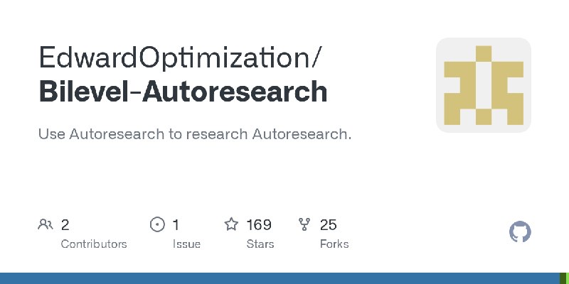 GitHub - EdwardOptimization/Bilevel-Autoresearch: Use Autoresearch to research Autoresearch.