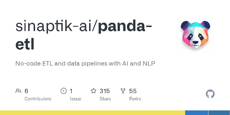 GitHub - sinaptik-ai/panda-etl: No-code ETL and data pipelines with AI and NLP
