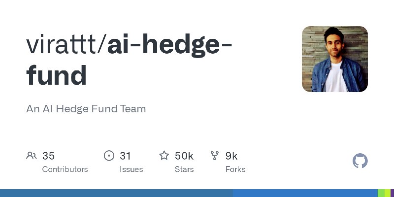 GitHub - virattt/ai-hedge-fund: An AI Hedge Fund Team