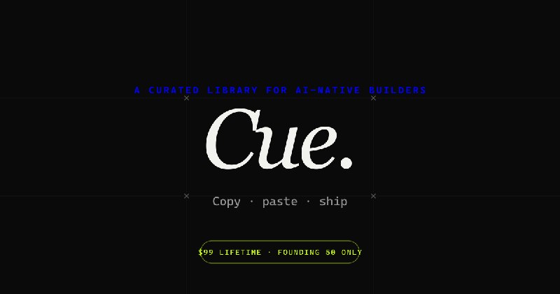 Cue — the Awwwards-tier UI component library