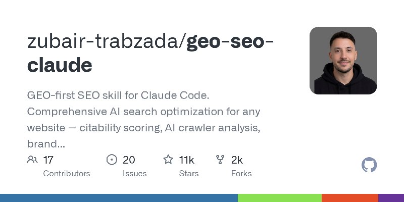 GitHub - zubair-trabzada/geo-seo-claude: GEO-first SEO skill for Claude Code. Comprehensive AI search optimization for any website…