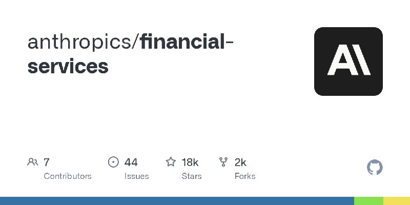 GitHub - anthropics/financial-services