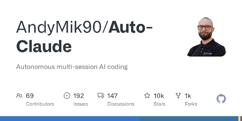 GitHub - AndyMik90/Auto-Claude: Autonomous multi-session AI coding