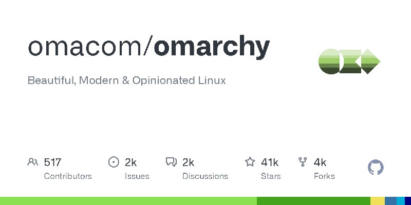 GitHub - omacom/omarchy: Beautiful, Modern & Opinionated Linux