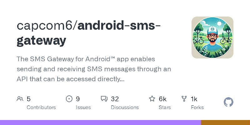 GitHub - capcom6/android-sms-gateway: The SMS Gateway for Android™ app enables sending and receiving SMS messages through an API…
