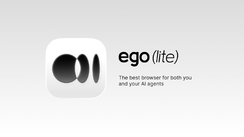 GitHub - citrolabs/ego-lite: The fastest browser for AI agents to run browser automation, built for sharing your logged-in browser…