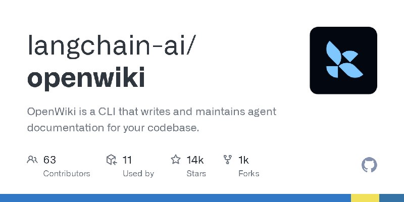 GitHub - langchain-ai/openwiki: OpenWiki is a CLI that writes and maintains agent documentation for your codebase.