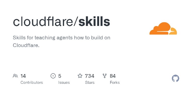 GitHub - cloudflare/skills: Skills for teaching agents how to build on Cloudflare.