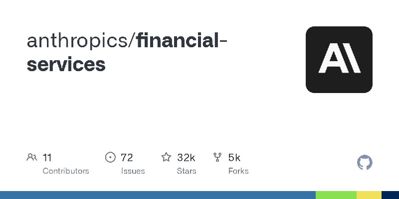 GitHub - anthropics/financial-services