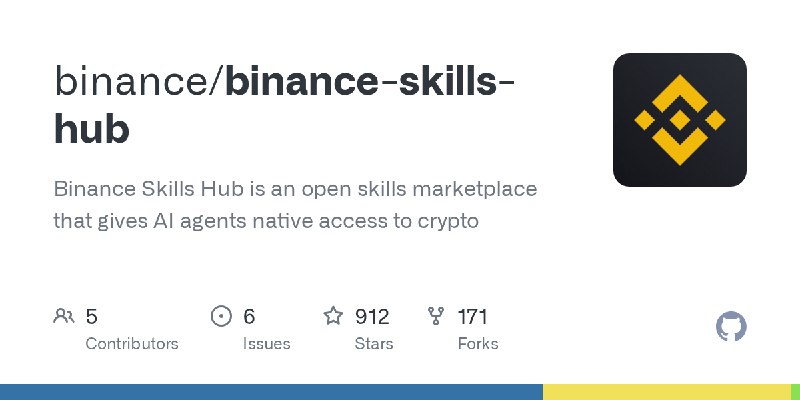 GitHub - binance/binance-skills-hub: Binance Skills Hub is an open skills marketplace that gives AI agents native access to crypto