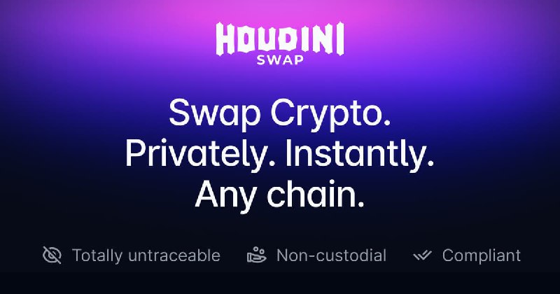 Houdini Swap –&nbsp;Swap Crypto. Privately. Instantly. Any chain.