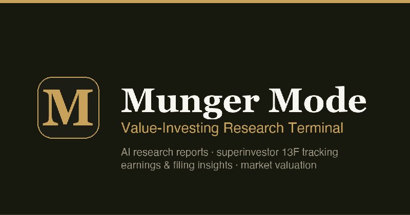 Munger Mode — Value-Investing Research Terminal