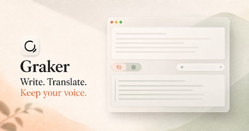 Graker · 菜单栏里的英文语法检查与翻译