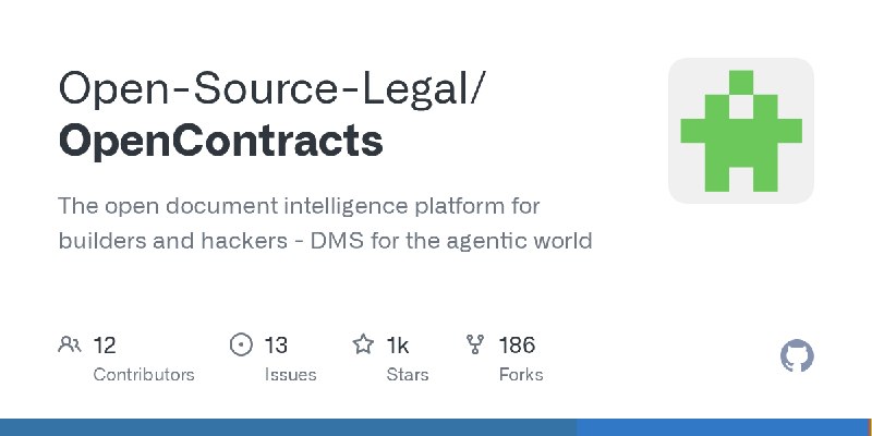GitHub - Open-Source-Legal/OpenContracts: The open document intelligence platform for builders and hackers - DMS for the agentic…