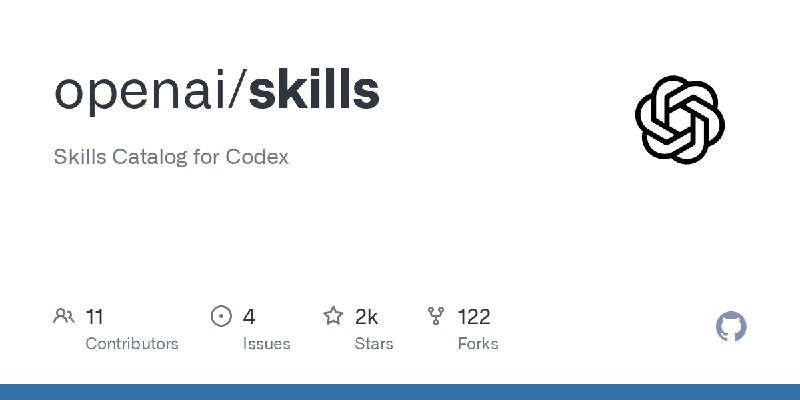 GitHub - openai/skills: Skills Catalog for Codex