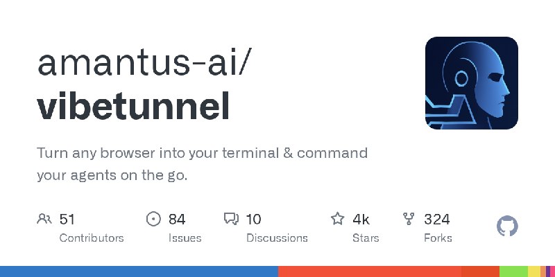 GitHub - amantus-ai/vibetunnel: Turn any browser into your terminal & command your agents on the go.