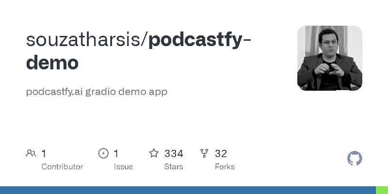 GitHub - souzatharsis/podcastfy-demo: podcastfy.ai gradio demo app