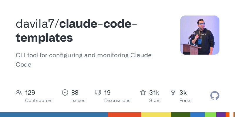 GitHub - davila7/claude-code-templates: CLI tool for configuring and monitoring Claude Code