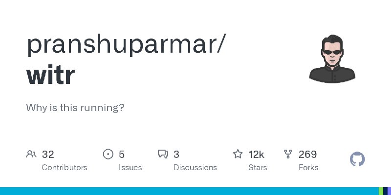 GitHub - pranshuparmar/witr: Why is this running?