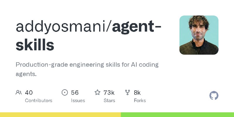 GitHub - addyosmani/agent-skills: Production-grade engineering skills for AI coding agents.