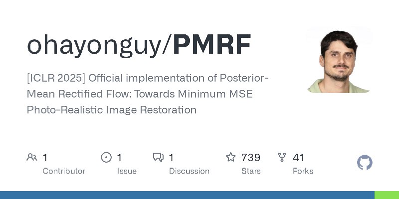 GitHub - ohayonguy/PMRF: [ICLR 2025] Official implementation of Posterior-Mean Rectified Flow: Towards Minimum MSE Photo-Realistic…