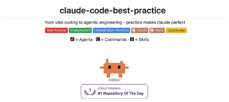 GitHub - shanraisshan/claude-code-best-practice: from vibe coding to agentic engineering - practice makes claude perfect