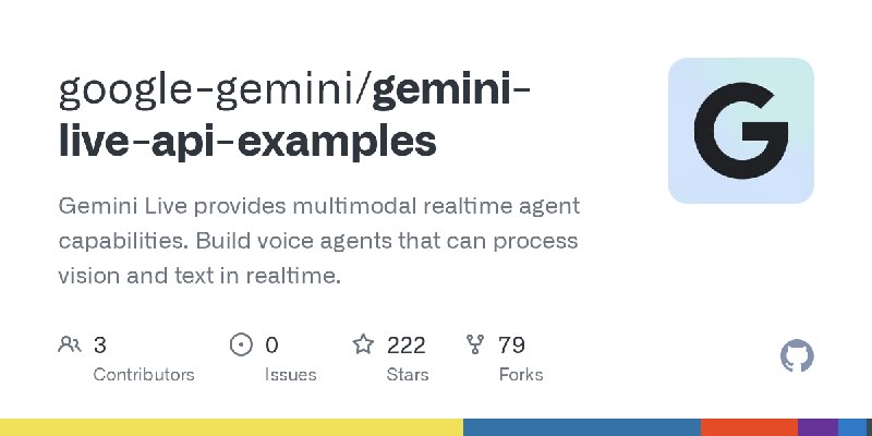 GitHub - google-gemini/gemini-live-api-examples: Gemini Live provides multimodal realtime agent capabilities. Build voice agents…
