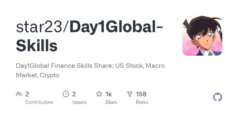 GitHub - star23/Day1Global-Skills: Day1Global Finance Skills Share: US Stock, Macro Market, Crypto