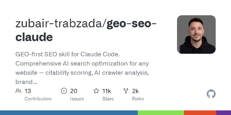GitHub - zubair-trabzada/geo-seo-claude: GEO-first SEO skill for Claude Code. Comprehensive AI search optimization for any website…