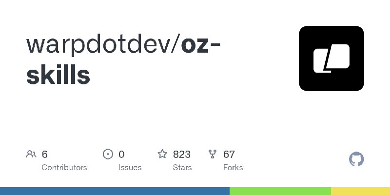 GitHub - warpdotdev/oz-skills