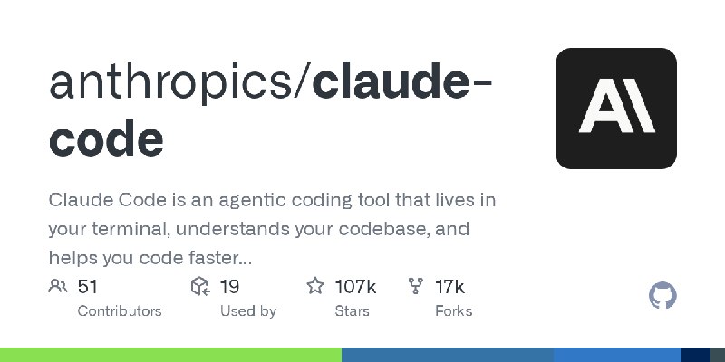 GitHub - anthropics/claude-code: Claude Code is an agentic coding tool that lives in your terminal, understands your codebase,…