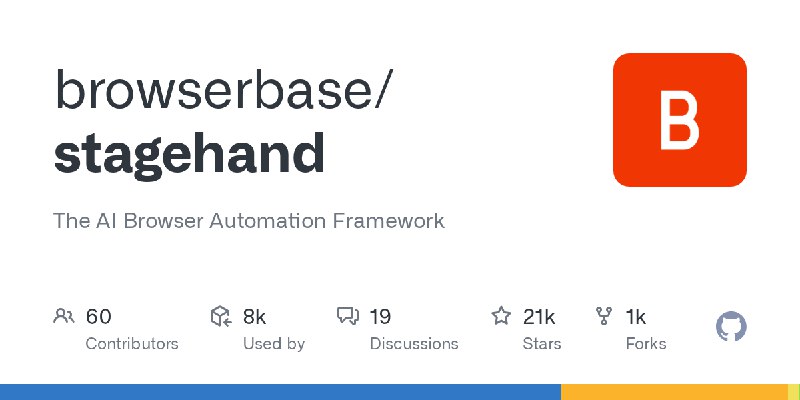 GitHub - browserbase/stagehand: The AI Browser Automation Framework