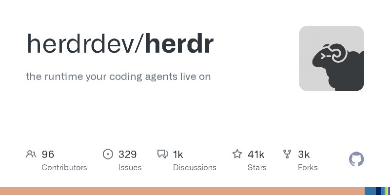 GitHub - herdrdev/herdr: the runtime your coding agents live on
