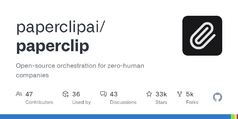 GitHub - paperclipai/paperclip: Open-source orchestration for zero-human companies