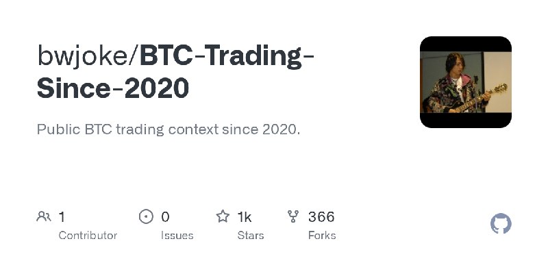 GitHub - bwjoke/BTC-Trading-Since-2020: Public BTC trading context since 2020.