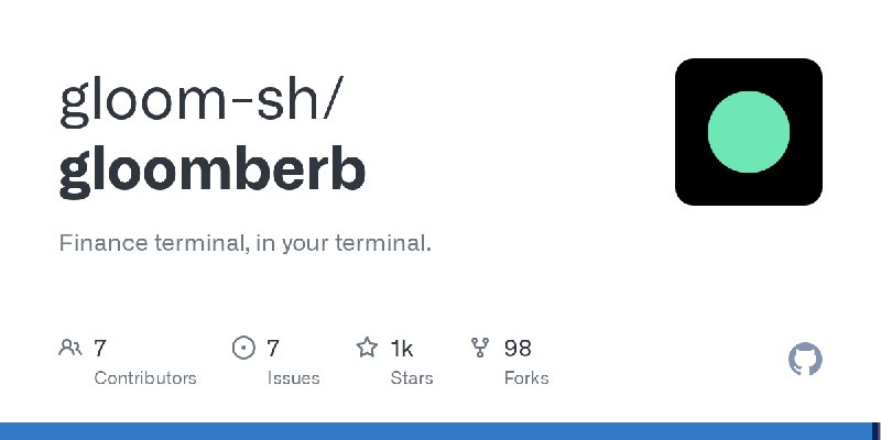 GitHub - gloom-sh/gloomberb: Finance terminal, in your terminal.