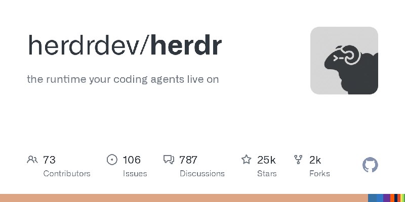 GitHub - herdrdev/herdr: the runtime your coding agents live on