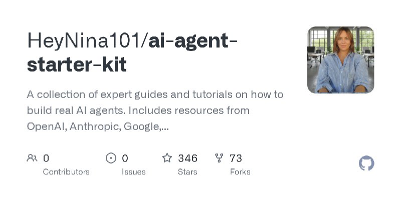 GitHub - HeyNina101/ai-agent-starter-kit: A collection of expert guides and tutorials on how to build real AI agents. Includes…